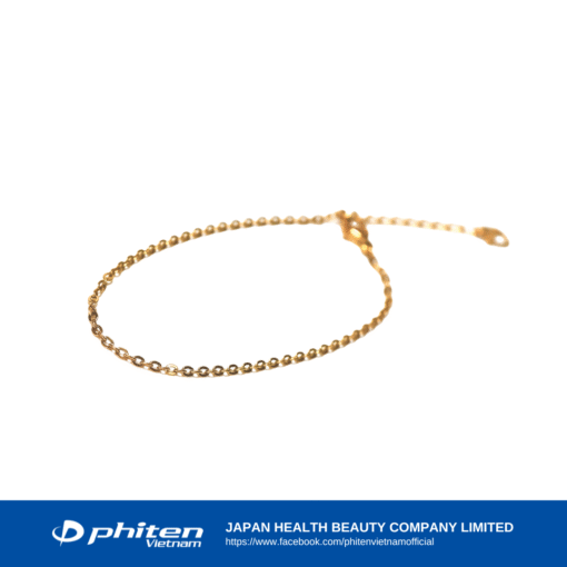 Lắc Tay - PHITEN TITANIUM CHAIN BRACELET GOLD IP (ADZUKI PRESS)