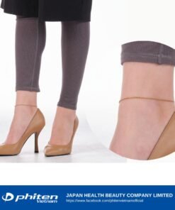 Phiten Titanium Chain Gold IP Adzuki Press Anklet