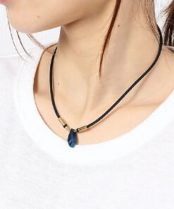 phiten rakuwa metax teardrop necklace blue